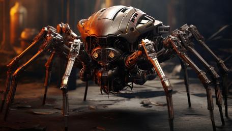 Mechanical Spider Sentinel wallpaper
