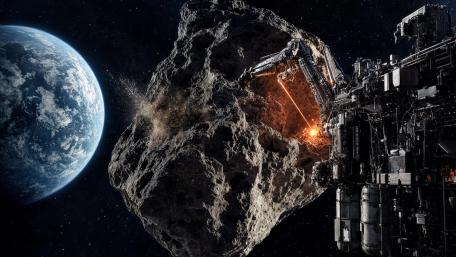 Asteroid Mining Operation wallpaper
