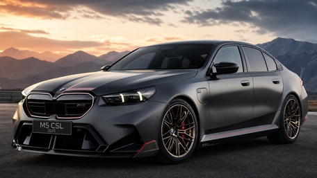 Matte BMW M5 CSL Sunset wallpaper