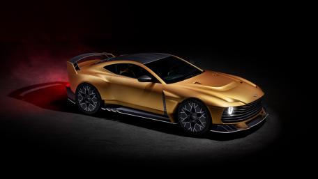 Golden Aston Martin Valiant wallpaper