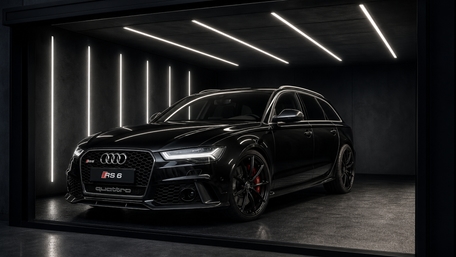 Midnight Audi RS6 Showcase wallpaper