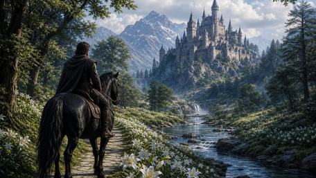 Knight of the Hidden River Kingdom wallpaper