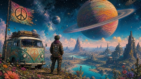Cosmic Peace Voyager wallpaper