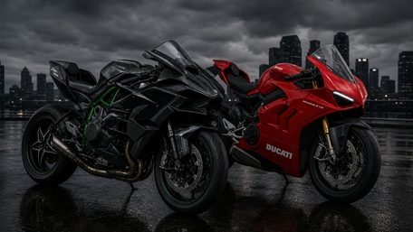 Ducati Superbike Showdown in the Rain wallpaper