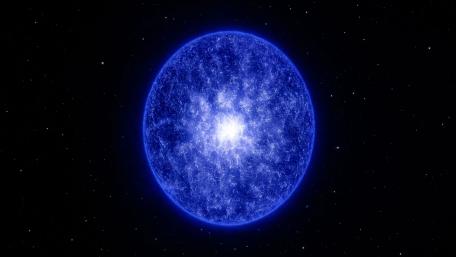 Luminous Blue Hypergiant in Deep Space wallpaper