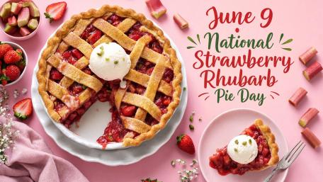 Strawberry Rhubarb Pie Celebration wallpaper