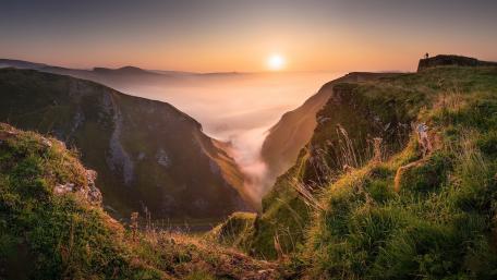 Sunrise Over Winnats Pass wallpaper