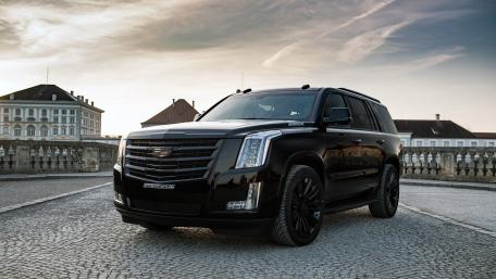 Bold Black Cadillac Escalade wallpaper