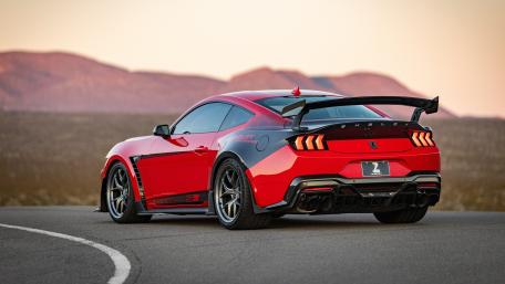 Red Shelby Mustang at Sunset wallpaper