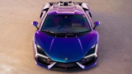 Purple Lamborghini Revuelto Supercar wallpaper