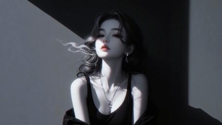 Moonlit Smoke Elegance wallpaper