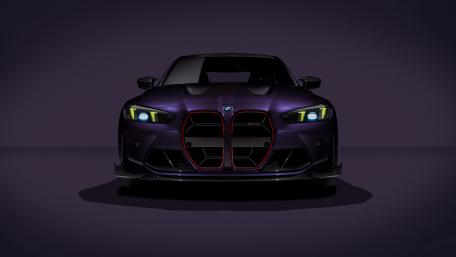Purple BMW M3 Front View wallpaper