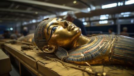 Golden Pharaoh in the Hidden Tomb wallpaper