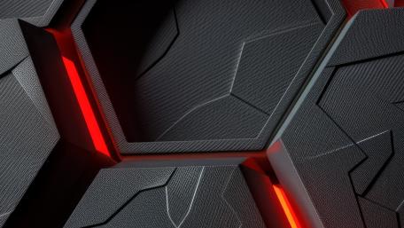 Dark Hexagon Pulse wallpaper