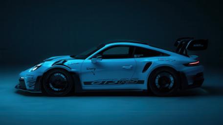 Neon Porsche 911 GT3 RS Profile wallpaper