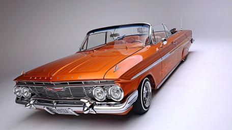 Classic Chevrolet Impala Lowrider Elegance wallpaper