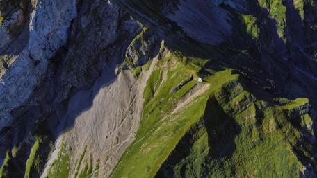 Majestic Aerial View of Mount Pilatus Landscape wallpaper