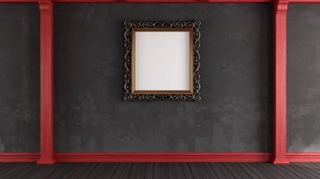 Elegant Empty Frame Wall wallpaper