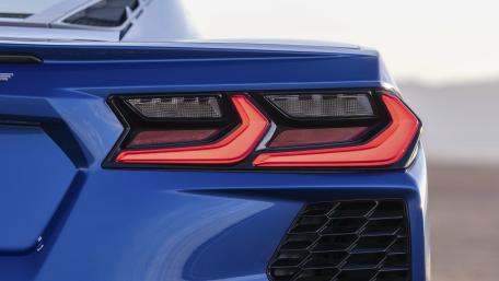 Blue Corvette Rear Light Detail wallpaper