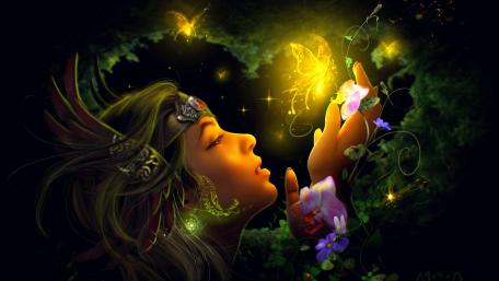 Dreamlit Fairy Whisper wallpaper