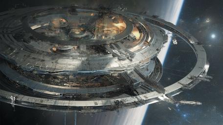Orbital Citadel Above the Silent Planet wallpaper