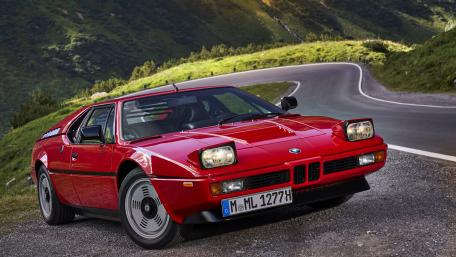 Classic BMW M1 on Mountain Road wallpaper
