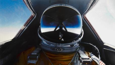 SR 71 Blackbird Pilot in Supersonic Cockpit wallpaper