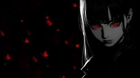 Gothic Crimson Eyes wallpaper