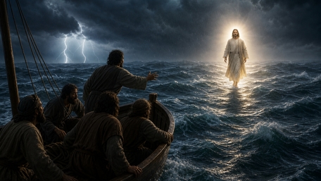 Miracle on the Stormy Sea wallpaper