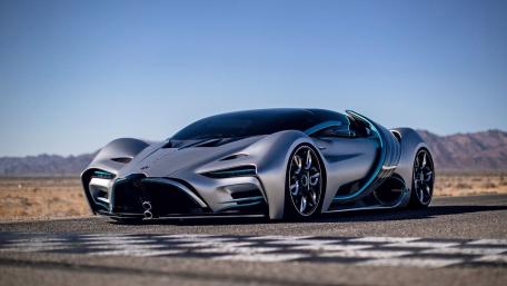 Futuristic Silver Hyperion Concept Car wallpaper