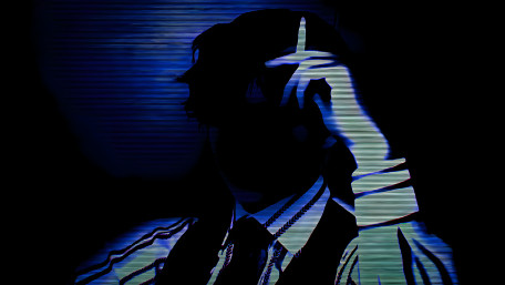 Neon Shadow Reverie wallpaper