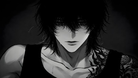 Shadowed Rebel with Inked Silence wallpaper
