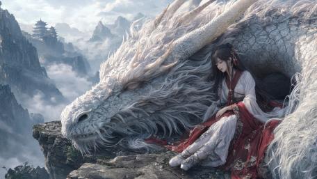 Dreaming with the White Dragon wallpaper