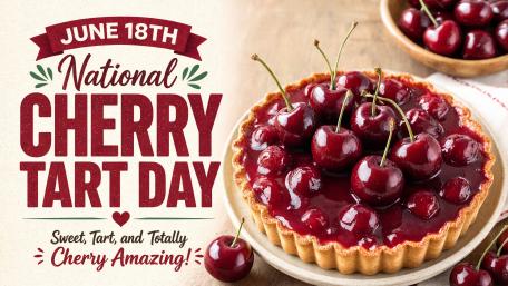 June 18th National Cherry Tart Day wallpaper