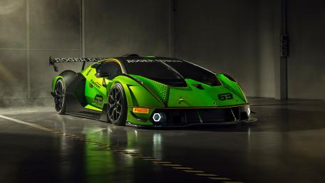 Lamborghini Essenza SCV12 Neon Green Beast wallpaper