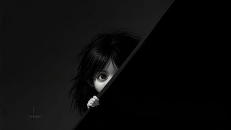 Hidden Girl in the Shadows wallpaper