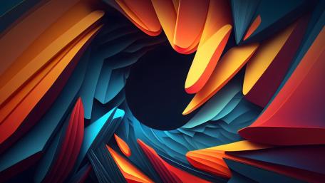 Radiant Abstract Vortex wallpaper
