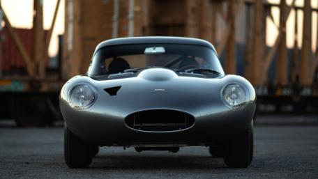 Elegant Jaguar E Type Front View wallpaper