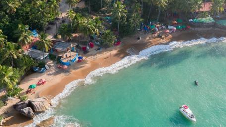 Tropical Coastline From Above wallpaper