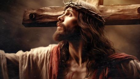 Sacred Light Of The Crucified Savior wallpaper