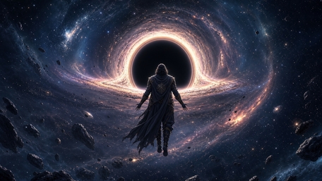 Cosmic Threshold Wanderer wallpaper