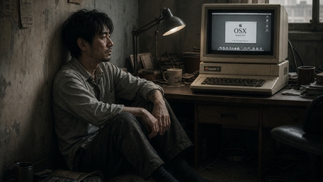 Worn Out Retro Computing Solitude wallpaper