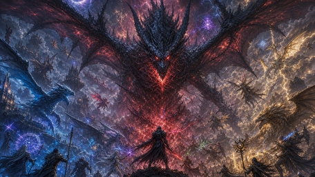 Dragons of Dark Eclipse wallpaper