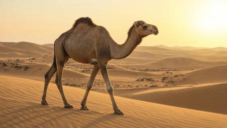 Strolling Camel wallpaper