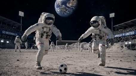 Moon Cup Kickoff in Space wallpaper