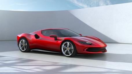 Ferrari 296 GTB Red Supercar wallpaper