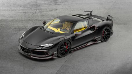 Stealth Ferrari 296 GTB Mansory wallpaper