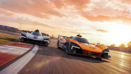 McLaren Hypercar Duel at Sunset wallpaper
