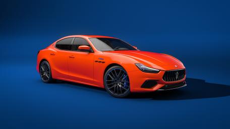 Maserati Ghibli F Tributo Orange Elegance wallpaper