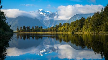 Mirror Calm at Lake Matheson wallpaper